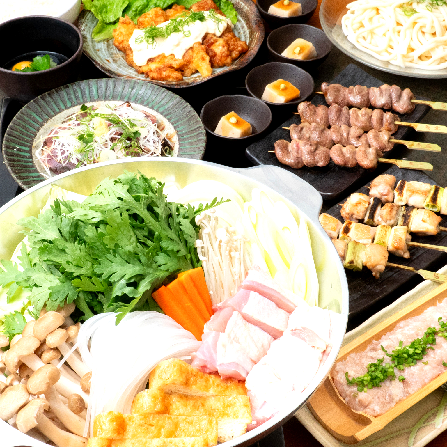 【鶏ちゃんこ鍋コース】飲み放題込み4,500円